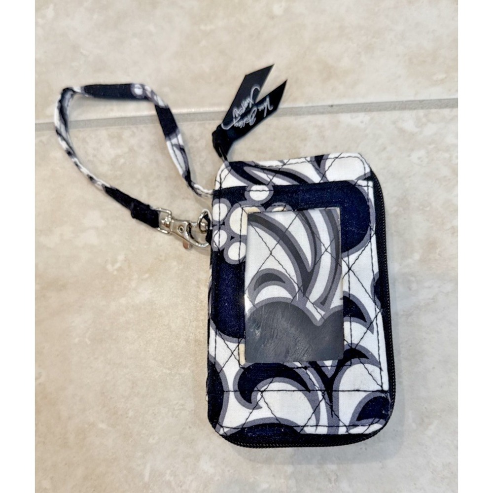 Vera‎ Bradley Women's Black and White Card Holder/Wristlet NEW Lightweight